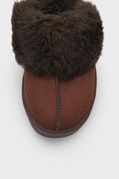 Capone Outfitters Florri Tüylü Burnu Kapalı Kadın Terlik