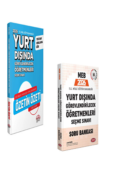 Data Yayınları 2025 Data Meb Yurtdışında Görevlendirilecek Öğretmenler Sınavı...