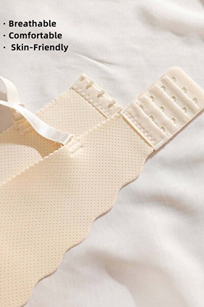 Merry See Stitch-Free Lightweight Supported Laser Cut No-Show Invisible Bra Without Underwire