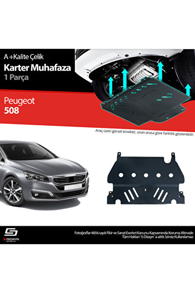 Tunax Peugeot 508 Çelik Karter Muhafaza Koruma 2010 2011 2012 2013 2014 2015 ...