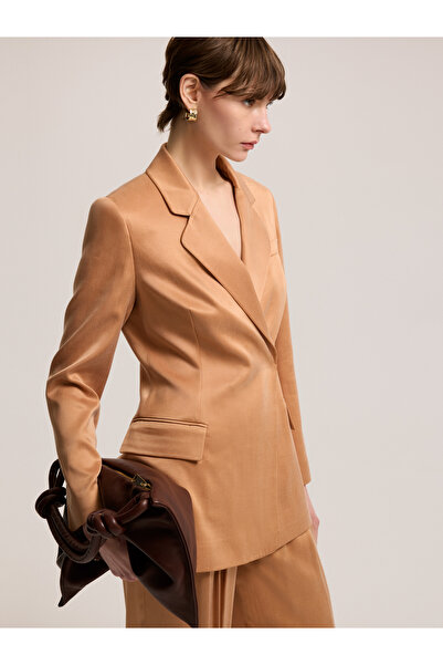 BAQA Cupro Jacket with Cross Buttons