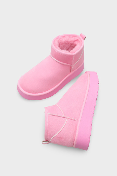 Capone Outfitters Κοντές γυναικείες μπότες Raina με χοντρή σόλα με στρογγυλή μύτη