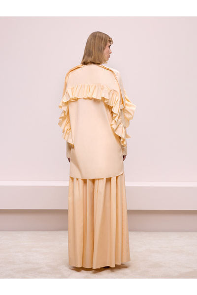 BAQA Salmon Colored Frill Detail Shirt