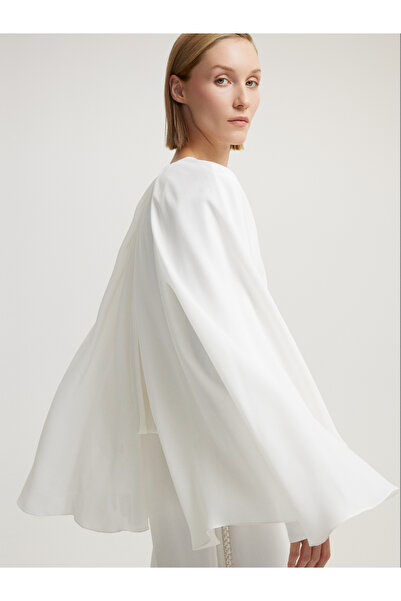 BAQA White Dress with Beadwork Belt