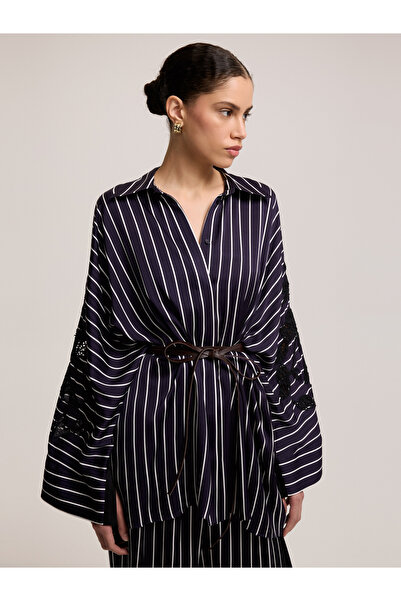 BAQA Striped Navy Blue Tunic