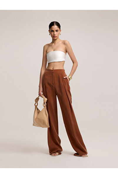 BAQA High Waist Cupro Pants