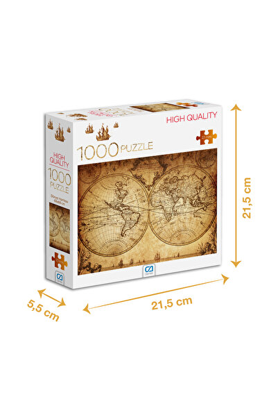 CA Games DÜNYA HARİTASI PUZZLE 1000 PARÇA