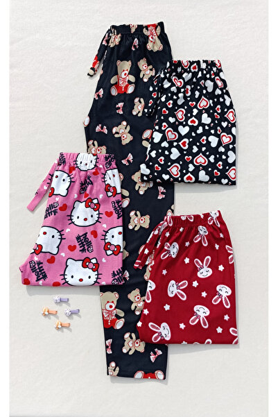 siyalife Téli velúr puha textúrájú 4 részes női pizsama