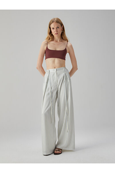 BAQA High Waist Draped Pants