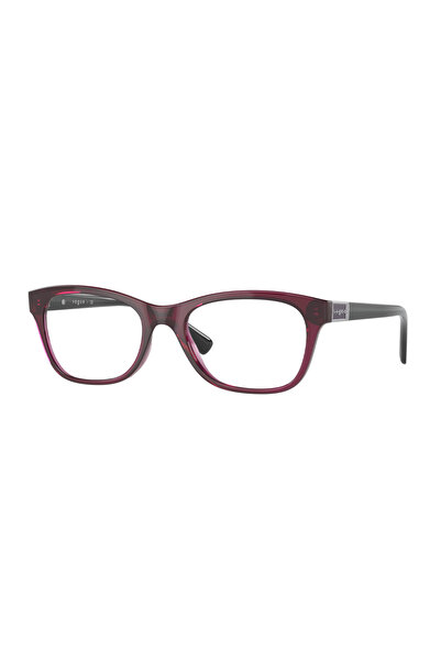 Vogue Σκελετοί γυαλιών οράσεως, VOGUE, VO 5424-B 2989, ορθογώνιοι, σκούρο μπορντό, πλαστικό, 53 mm x 18 mm x 140 mm