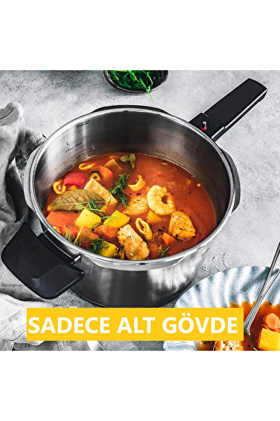 Fissler Vitaquick® Serisi 4.5 L. Alt Gövde Parlak Yüzey