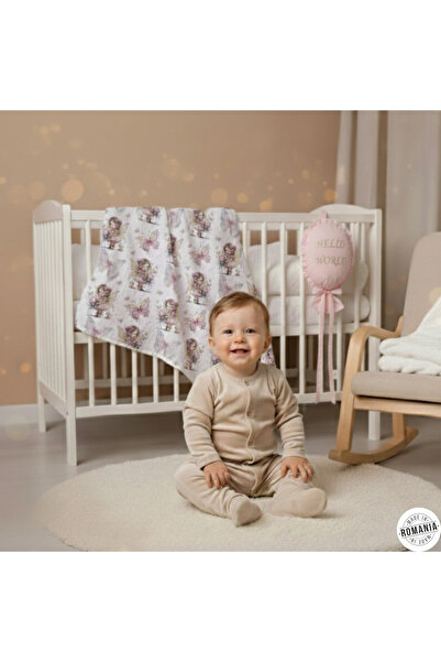 OEM Salopeta din catifea cu botosei si capse, inchidere frontala