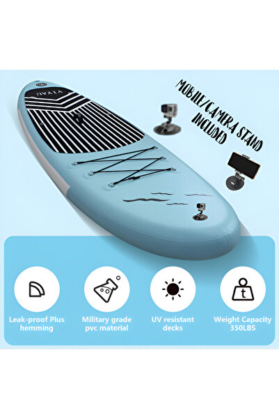 Other لوح تزلج قابل للنفخ SUP مقاس 320 × 81 × 15 سم مع ملحقات وحقيبة ظهر