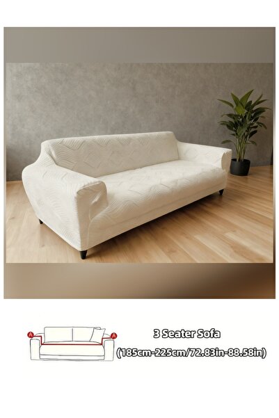 probak Жаккардовий чохол для дивана на 3 особи | Чохол для крісла з гумкою | Чохол для дивана | Чохол для крісла