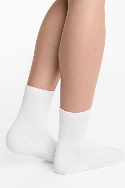 Oysho 3 pairs of cotton blend quarter sports socks