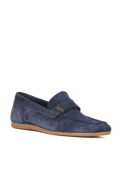 Bueno Shoes Blue Suede Men's Casual Shoes 01Me9300