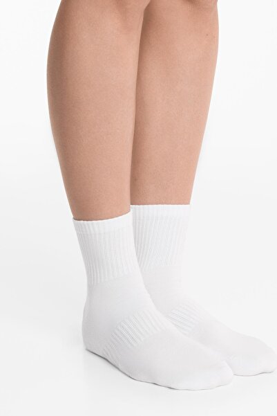 Oysho 3 pairs of cotton blend quarter sports socks