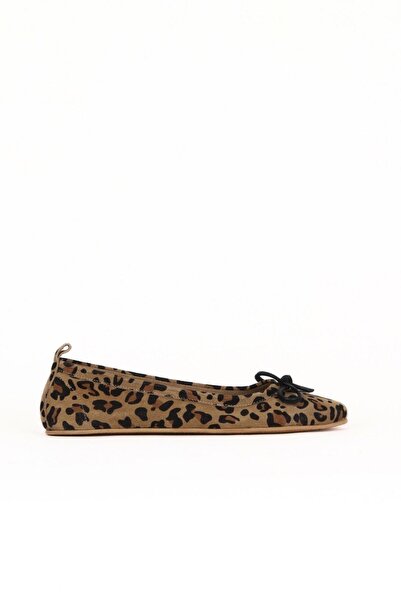 Bueno Shoes Γυναικείες Flat Μπαλαρίνες Leopard Suede 01we5500