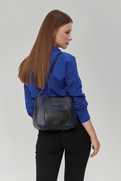 Morpelikan Geantă de umăr pentru femei, cu trei compartimente, cu închidere cu blocare, cu curea de umăr reglabilă și curea încrucișată, cu monogramă