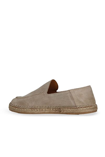 Bueno Shoes Beige Suede Men's Espadrille Shoes 14Mafr100