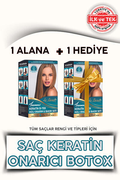 La Benedic Tr'de Ilk 4 Aşamalı Keratin Botox Hızlı Onarım Bakım Full Jel Set ...