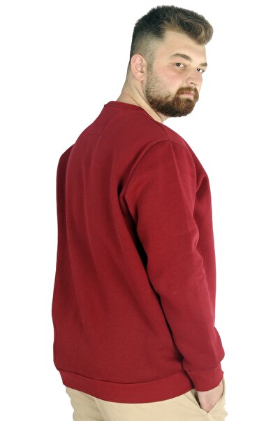 ModeXL Ανδρικό φούτερ Mode Xl με λαιμόκοψη Basic 20131 Claret Red