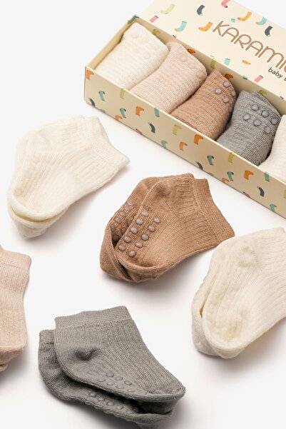 KARAMİLA Set of 5 Baby Socks - Natural Bamboo Booties, Sizes from 6 Months on...