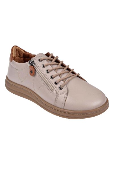 pullman Mflexx Hakiki Deri Comfort Kadın Ayakkabı MAK-240 VİZON