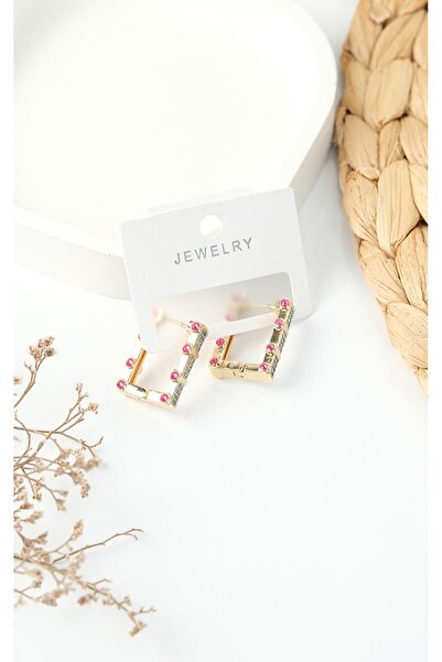 Jack Ferrero أقراط نسائية من الفولاذ المرصع بأحجار الزركون