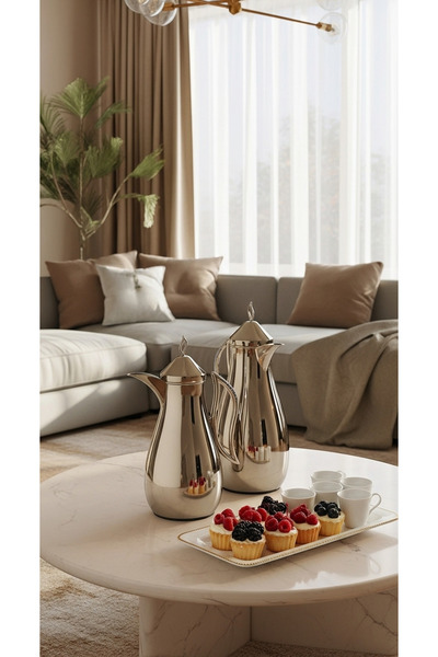 Generic A stylish and practical coffee and tea thermos set.