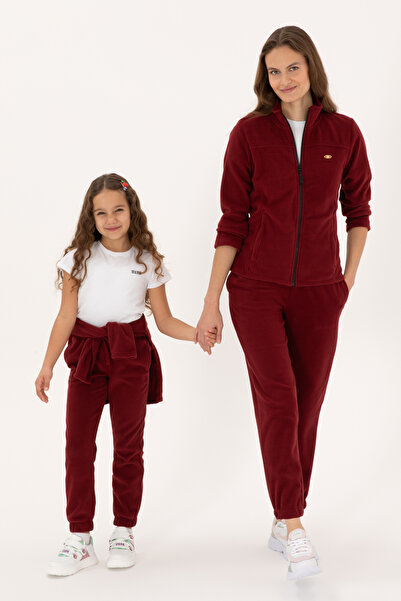 U.S. Polo Assn. Women's Burgundy Fleece Jogger Sweatpants 50318758-Vr014