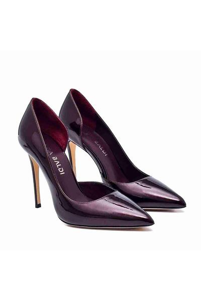Sofia Baldi Claret Red Patent Leather Fenes Women's Stiletto and Evening Dress