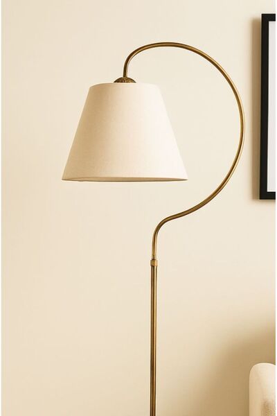 VENON Güven Avize Lambader Karen Elips Siyah Sarı Patine Krem Şapka