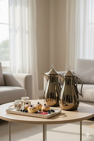 Generic A stylish and practical coffee and tea thermos set.