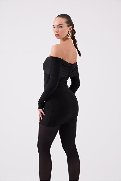 HOLLY LOLLY Černé šaty Mini Dreamer s podšívkou Madonna