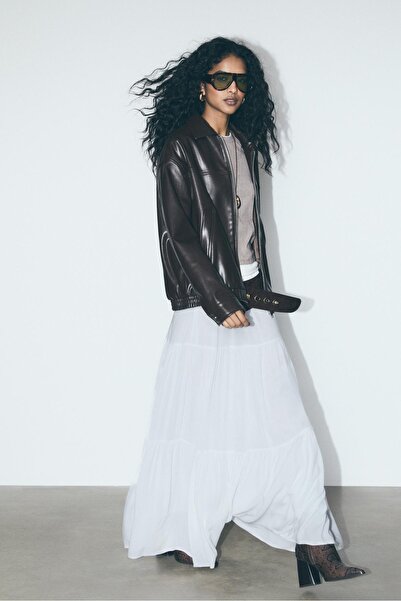 Stradivarius Boho midi skirt