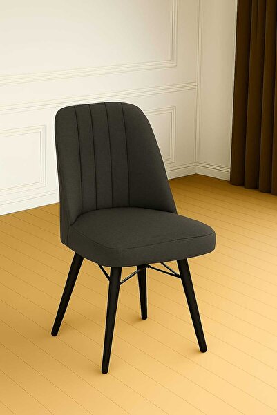 MEDA CONCEPT Sandalye Kare Gold Mutfak Sandalyesi Yemek Masası Sandalyesi 1 Adet