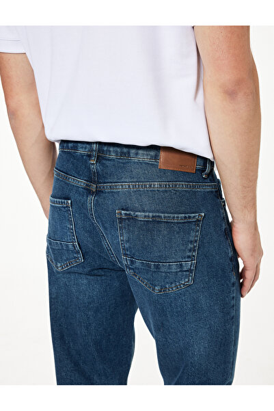 Koton Βαμβακερό τζιν παντελόνι με κανονική μέση με κωνική εφαρμογή - Joe Jean