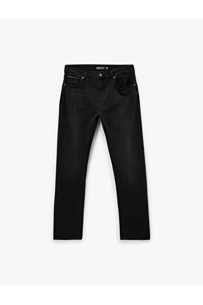 Koton Cotton Regular Waist Straight Fit Jean Pants - Mark Jean