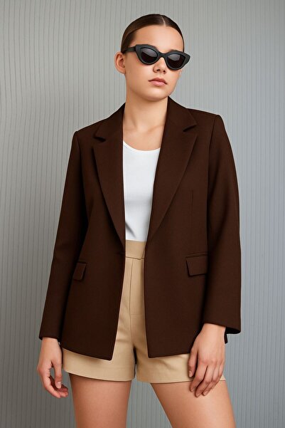 citycenterfashion Γυναικείο Oversize Blazer Jacket cty-abr-9000