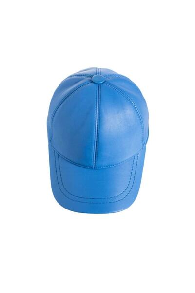 OnMyHead Синя шкіряна шапка