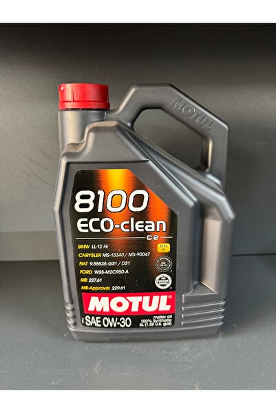 Motul 8100 Eco-Clean 0W-30 Tam Sentetik Motor Yağı 5 L-Benzin - 1.Sınıf Kalite