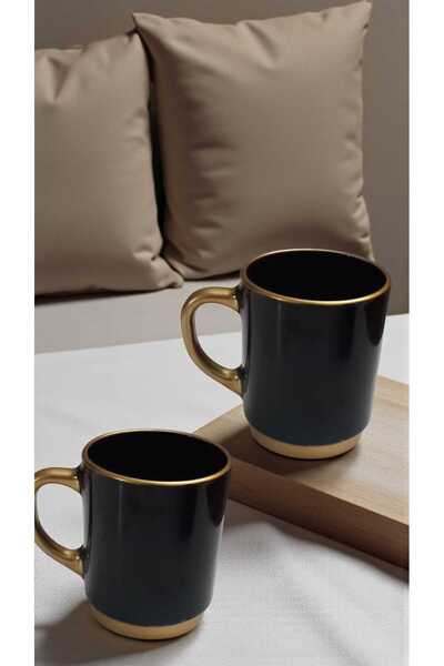 Luminarc Opal Gilded Black 6-Piece Mug