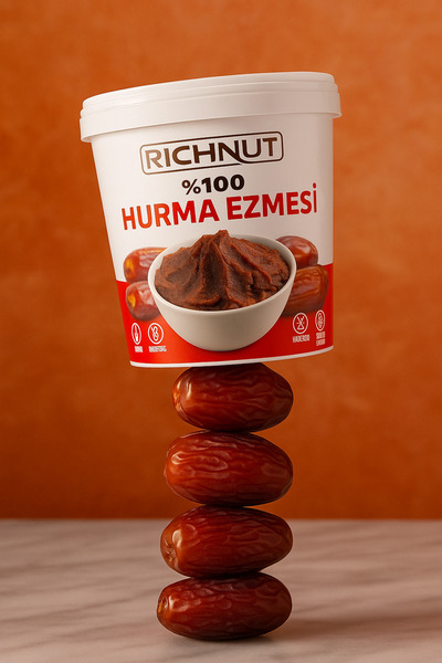 RİCHNUT Katkısız Doğal Hurma Ezmesi - %100 Hurma Püresi 1 Kg
