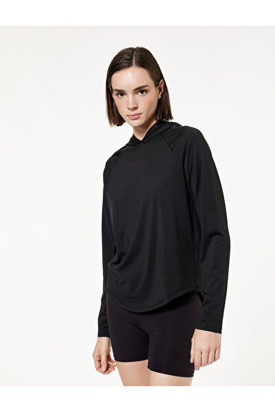 Koton Long Sleeve Hooded Oversize Sports Sweatshirt