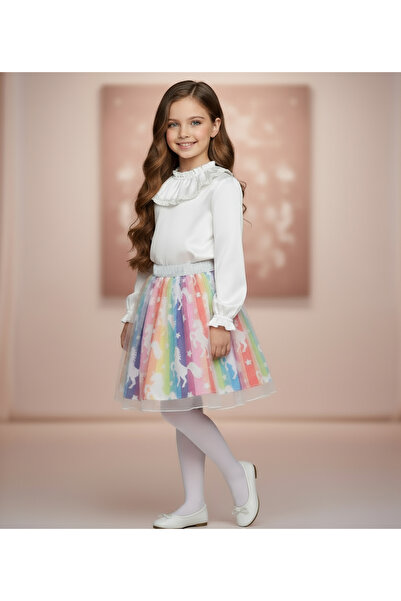 By Piera Fusta pentru copii cu talie elastică (NU ESTE UN SET, ESTE DOAR O FUSTA) 40032