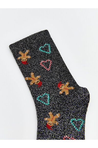 LC Waikiki Yılbaşı Temalı Kadın Soket Çorap (W5)