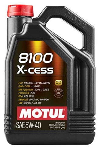 Motul 8100 X-cess 5w-40 %100 Sentetik 5 Litre Araç Yağı - 1.Sınıf Kalite
