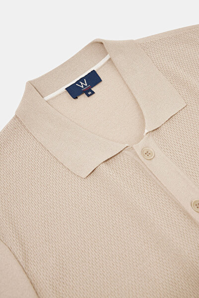 W Collection Beige Short Sleeve Shirt