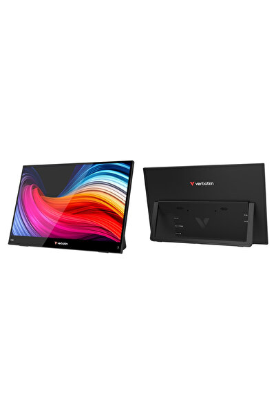 Verbatim Monitor portabil 15.6", Full HD 1920x1080, IPS, USB-C, Negru, set cu cabluri